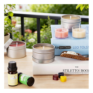 Minimalist Branded Holder Luxury Sleeve Natural Wax Wellness Meditation Boutique Merchandising Program Edition Global - Product Image 2