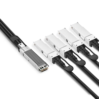 Câble DAC Mellanox MCP7Y70-H002, compatible OSFP 400G, 4x 100G QSFP56 HDR, câble de branche haute vitesse InfiniBand