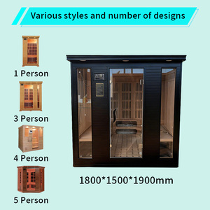 Nhà Máy Giá Có Thể được Tùy Chỉnh Ngoài Trời Phòng Tắm Hơi 6 Người Sang Trọng Hồng Ngoại Tủ Tắm Hơi Hồng Ngoại Nhà Nóng - Product Image 5