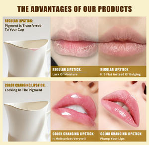 ลิปบาล์มแบรนด์พิเศษที่เปลี่ยนสีด้วยการเคลือบฟอยล์สีทองสามสีตามอุณหภูมิ - Product Image 6