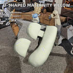 Almohada de lactancia en forma de U para dormir de lado en verano con protección lumbar, almohada de maternidad para mujeres embarazadas - Product Image 2