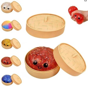 Pelota antiestrés de masa de dumpling misteriosa, pelota antiestrés de dumpling, panecillo blandito de descompresión para adultos, premios para el aula y recuerdos de fiesta - Product Image 6