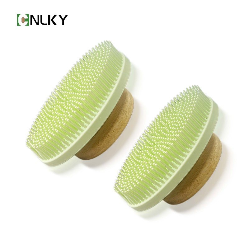 Detachable Natural Bamboo Handle Bath Brush