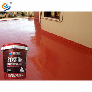 Revêtement d'étanchéité élastomère pour toiture Membrane en caoutchouc liquide rouge pour terrasse <span class=keywords><strong>Garage</strong></span> Sous-sol Application Scellant pour béton - Product Image 1