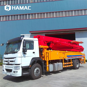 38m 50m 80m LKW-Betonmischer und Pumpen wagen hydraulische Beton zement pumpe LKW Kosten für Beton mast pumpen - Product Image 2