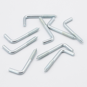10pcs/bag Carbon Steel Black-zinc Plated/Blue-white Zinc Plated L-type Right-angle Hooks M2.5 M3.4 M4.7 Self-tapping Screws - Product Image 2