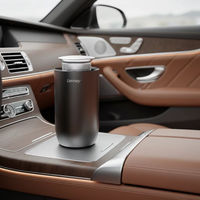 Diffuseur d'arômes de voiture automatique portable de luxe, démarrage et arrêt automatiques, contrôle tactile intelligent, sans eau, huile essentielle, alimentation USB, table