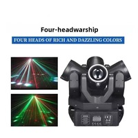 Projecteur de scène mobile 150W RVB à 4 têtes avec faisceau oscillant et télécommande DMX pour DJ, discothèque, fête, mariage - Vente en gros