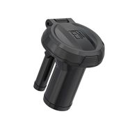 Bouchon de remplissage de carburant marin à clapet avec aération intégrée en nylon pour pont de bateau, entrée d'eau pour yacht