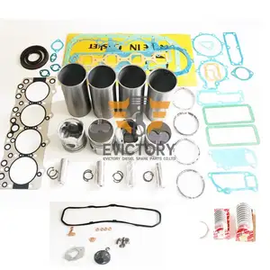 For CUMMINS 4BT3.9 4BT rebuild overhaul kit complete gasket all bearing ring piston cylinder liner