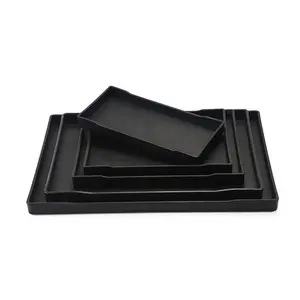 Rectangle Hotel Restaurant Cafe Melamine Food Service Tray Grain Serving Tray