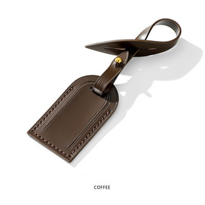 Ea466 thiết kế da chính hãng hành lý <span class=keywords><strong>tag</strong></span> Ví thương hiệu túi du lịch với logo tùy chỉnh tay thẻ - Product Image 5