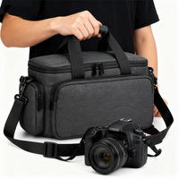 Sac de transport étanche personnalisé pour appareil photo, sacoche bandoulière portable grande capacité pour appareils photo reflex numériques et caméscopes d'extérieur