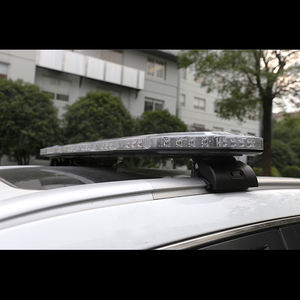 Senken banyak warna jelas lensa darurat atap ambulans mobil merah biru atap berputar berkedip sirene LED Lightbar - Product Image 3