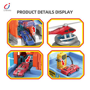Chengji Mini Car Alloy Toys Garage Parking Space Plane <span class=keywords><strong>Lot</strong></span> Set Toy Parking Garage with Elevator - Product Image 4