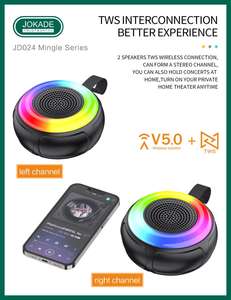 JOKADE JD024 Série <span class=keywords><strong>MINGLE</strong></span> Haut-parleur sans fil portable d'extérieur coloré Interconnexion TWS Signal stable Appels haute définition - Product Image 3