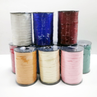 Ruban en Rouleau pour Emballage Cadeau Floral Écologique et Coloré avec Couleurs Personnalisées en Polypropylène pour la Décoration de Fête de Noël