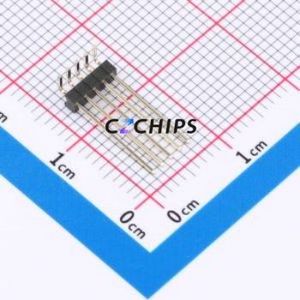 P3F05C-113017-B1P Pin Header Bent Lead Through Hole,P=1.27mm Connector 1x5P 1.27mm Pin Header Right Angle Insert - Product Image 1