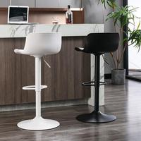 Verstellbare Küchen insel Kunstleder gepolsterte Barhocker Nordic Barhocker Drehbarer Barhocker mit Gegen höhe für die Küche Modern