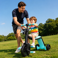 Poussette de voyage pliable à 4 roues RHS-STR81 Luxury 360 Rotate pour enfants de 1 à 3 ans