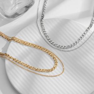 Nuevo Collar de Cadena Figaro Chapado en Oro de Acero Inoxidable Personalizado al por Mayor, Resistente al Deslustre - Product Image 3