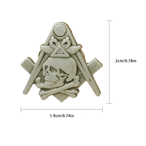 Pin Kerah Masonik Lencana Freemasonry Mason Freemason BLM51 Ukuran 1.9*2cm Paduan Seng Bros Aksesoris Bisnis Eksklusif - Product Image 2