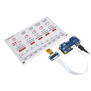 Дисплей Waveshare 7,5 дюйма E-Paper E-Ink HAT (B) для Raspberry <span class=keywords><strong>Pi</strong></span>, 800x480 пикселей, красный/черный/белый, трехцветный, поверхностный монтаж, SPI - Product Image 1