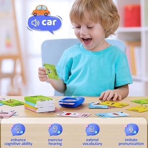 Machine d'apprentissage de la prononciation pour enfants, chat de <span class=keywords><strong>dessin</strong></span> animé, orthophonie, éducation précoce, haut-parleur arabe et anglais, cartes flash parlantes pour les enfants de 2 à 6 ans - Product Image 5