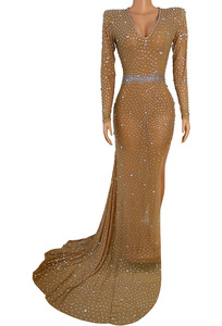 Abito da <span class=keywords><strong>sera</strong></span> con spacco alto stile stile stile di abbigliamento Y2177-A NOVANCE abito da sposa abito da sposa - Product Image 5