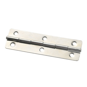 Flat Hinge 100mm Long Nickel Plated <b>Silver</b> 6 Hole For Wooden <b>Box</b> Gift Craft Packaging Accessories - Product Image 5
