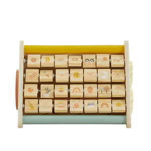 Juguete Educativo Montessori con Temática de Ciencia Ficción para Niños Pequeños, Nuevo Triángulo de Actividades para Bebés de Madera y Algodón con Características Educativas - Product Image 1