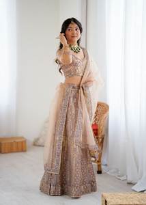 Filet papillon doux de qualité supérieure Lehenga Choli Set Le plus beau style traditionnel pour la fête Notre collection - Product Image 6