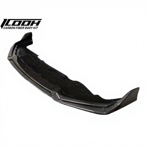 Kit de Carrocería Delantero de Fibra de Carbono Estilo ICOOH Racing 002, Recubrimiento Brillante Negro Transparente, Divisor de Labios para Parachoques Delantero - Product Image 1