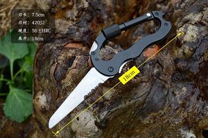 Thép Không Gỉ EDC 5 Trong 1 Nhôm Leo Carabiner Hook Gear Công Cụ Đa Chức Năng Khóa Đá Khóa Móc Khóa - Product Image 3