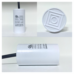 Assurance qualité <span class=keywords><strong>12uf</strong></span> 15uf 16uf 25uf <span class=keywords><strong>450V</strong></span>.AC 50/60Hz <span class=keywords><strong>CBB60</strong></span> condensateur de type câble 20uf 450vdc - Product Image 2