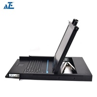 Commutateur de souris vidéo clavier 17 pouces Console LCD en rack avec 1 port KVM Caractéristiques Clavier vidéo Commutateur de souris en stock