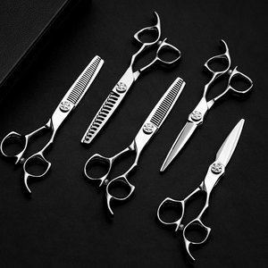 Nhật Bản 440C Tóc Kéo 60-61hrc Chất Lượng Cao Cắt Tóc Kéo 6 Inch Tóc Cắt Mỏng Cắt Kéo Chuyên Nghiệp Cắt Tóc Kéo - Product Image 2