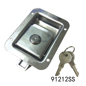 FQ แผงล็อค 304 สแตนเลส 91x212 มม. กลอนล็อคกล่องเครื่องมือสำหรับประตูตู้ไฟฟ้า - Product Image 3