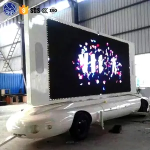 Digitale billboard mobiele trailer led tvtruck Foton licht reclame screen voertuig in Indonesië
