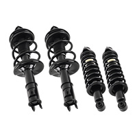 MaXpeedingrods - Juego Completo de Amortiguadores Delanteros y Traseros con Resortes Helicoidales para Mitsubishi Lancer 2002-2007 FWD 172142 171379