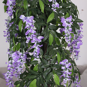 Gran oferta de plantas de glicina artificiales de alta simulación para la decoración del jardín del hogar Faux Wisteria Tree Proveedor de China - Product Image 4