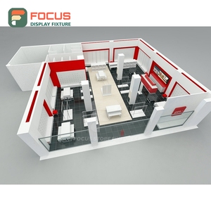 Eco Friendly Designer Store Tempered Glass Floor Display Stand Shop Fitting Solution Franchise Clothing Store - Product Image 1