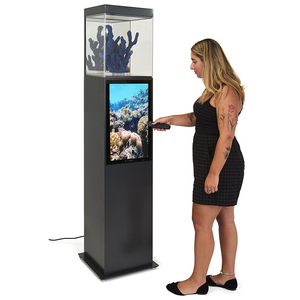 Samidisplay màn hình video và Dimmable Đèn Led sàn đứng hiển thị kỹ thuật số triển lãm bệ trường hợp - Product Image 4