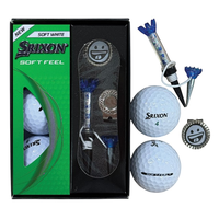 Balles de golf Srixon avec t-shirt magnétique et clip de marqueur de balle coffret cadeau personnalisé accessoires de golf en bambou Eco OEM ODM livraison rapide