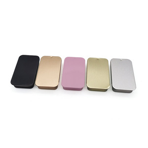 Tùy Chỉnh Rỗng Nhỏ Vuông Màu Trắng Đen Bạc Hà/Mỹ Phẩm/Brow Xà Phòng/Rắn Nước Hoa/Lip Balm Trượt Top Kim Loại Tin Trường Hợp/Hộp/Container - Product Image 4