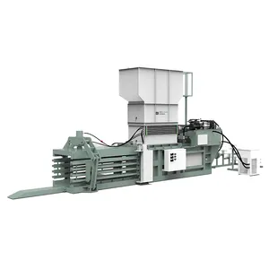 Automatic Horizontal Clothes Plastic Waste Bundle Compress Baling Baler Machine