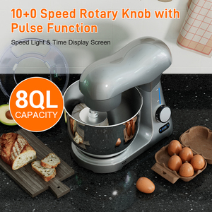 Máy Trộn Đứng Đa Năng Thực Phẩm Bánh Mì Bột Bánh Mì Đa Năng Tự Động 6 L 7L 8L Tự Động Chuyên Nghiệp 10 + 0 Có Màn Hình LED - Product Image 2