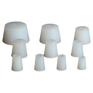 Penyumbat segel silikon tahan suhu tinggi, karet tahan korosi Alkali asam tabung uji colokan terbuka 8mm 6mm - Product Image 3