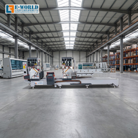 Scie à onglet automatique CNC à double tête pour aluminium, coupe à 90 et 45 degrés, pour la fabrication de fenêtres et de portes en PVC