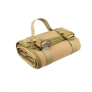 Tapis de tir et de chasse portable tactique imperméable antidérapant en nylon 900D pour sports de plein air, avec système Molle, enroulable - Product Image 2